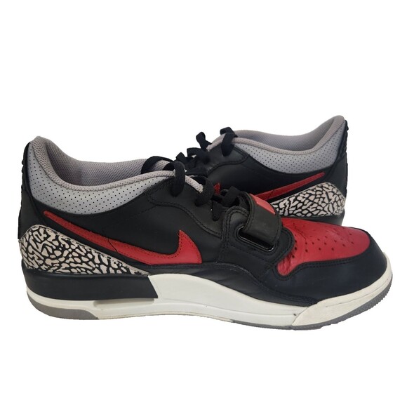 Nike Air Jordan Legacy 312 Low Bred Cement Men\'s Size 11 Black  White Red Gray
